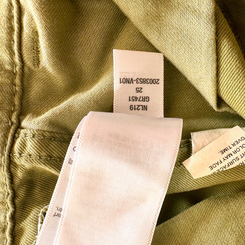 NWT Madewell Garment-Dyed Low-Slung Straight Cargo Pants in Classic Olive - Picture 9 of 14